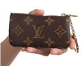 Louis Vuitton Key Pouch M62650 Monogram Canvas Coin Card Holder with Key Ring