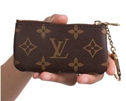 Louis Vuitton Key Pouch M62650 Monogram Canvas Coin Card Holder with Key Ring