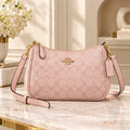 NWT Coach Teri Shoulder Bag in Signature Canvas CAL51/CV933 Powder Pink Crossbody Purse
