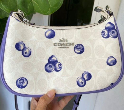 New COACH CR292 Teri 2way Signature Canvas Blueberry Outlet fromJPN