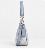 NWT Coach Teri Mini Crossbody Bag in Pretty Signature Canvas Chalk Blue CDW52