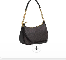 New Coach Original Teri Shoulder Bag Dark Brown Signature ...