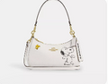 COACH x PEANUTS Teri Shoulder Bag Snoopy Chalk Multi CBJ76 New
