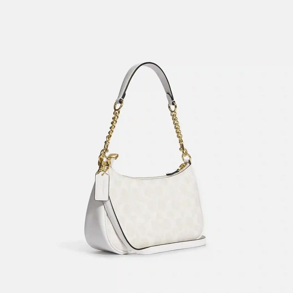 Coach Women's Teri Shoulder Bag Signature Canvas Chalk White NW give me 6 pic tetil discroption tags hs code