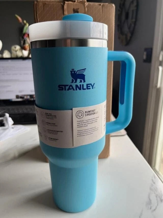 Stanley 40 oz H2.0 FlowState Quencher Tumbler – Blue Stainless Steel