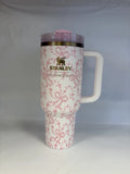 Stanley x LoveShackFancy 40oz Tumbler Holiday Rosa Beaux Blue with Gift Box