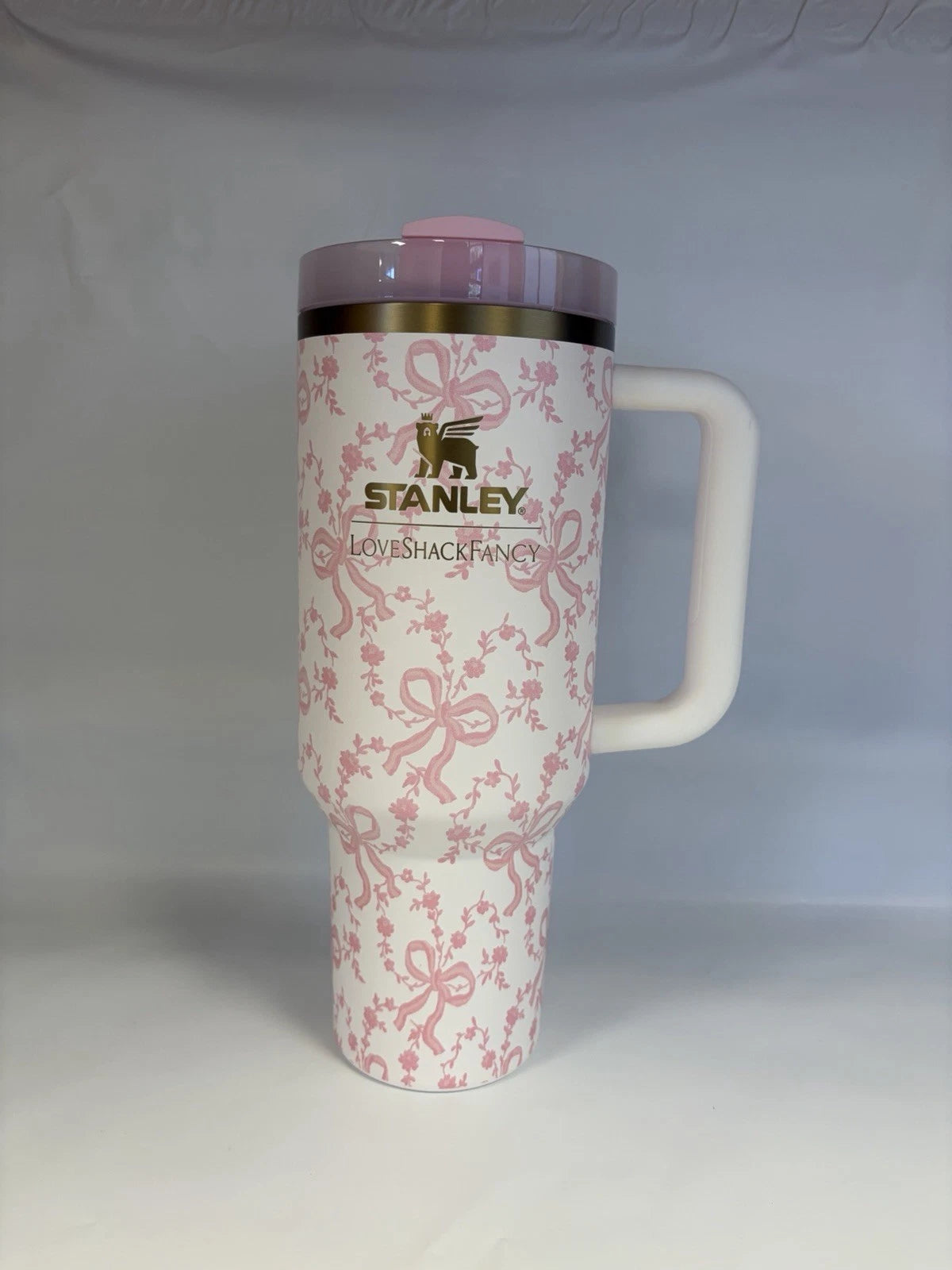 Stanley x LoveShackFancy 40oz Tumbler Holiday Rosa Beaux Blue with Gift Box