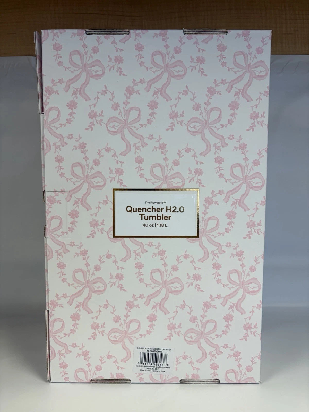 Stanley x LoveShackFancy 40oz Tumbler Holiday Rosa Beaux Blue with Gift Box
