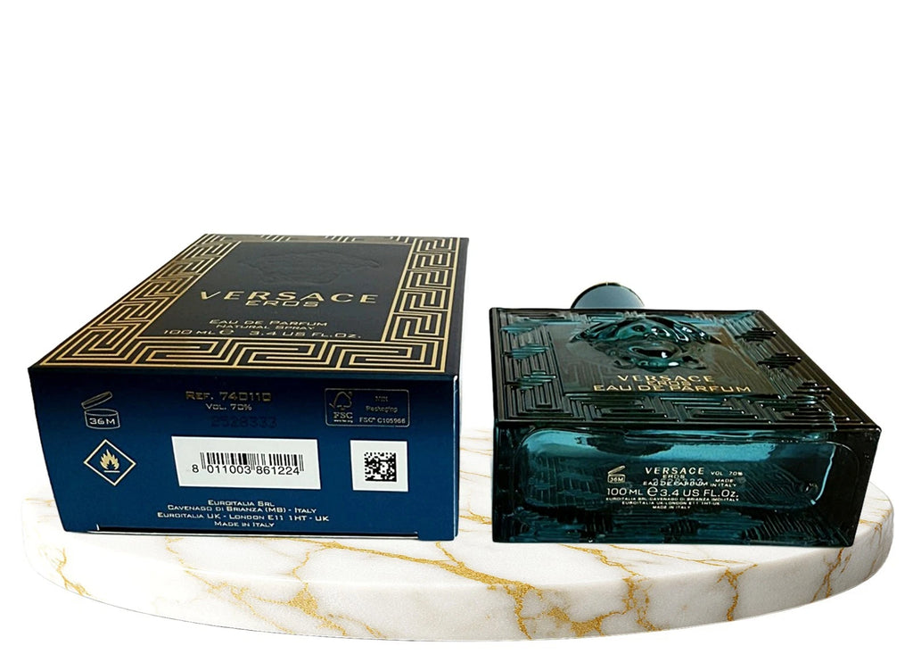 Versace Eros Eau de Parfum for Men 100ml / 3.4oz – New in Box