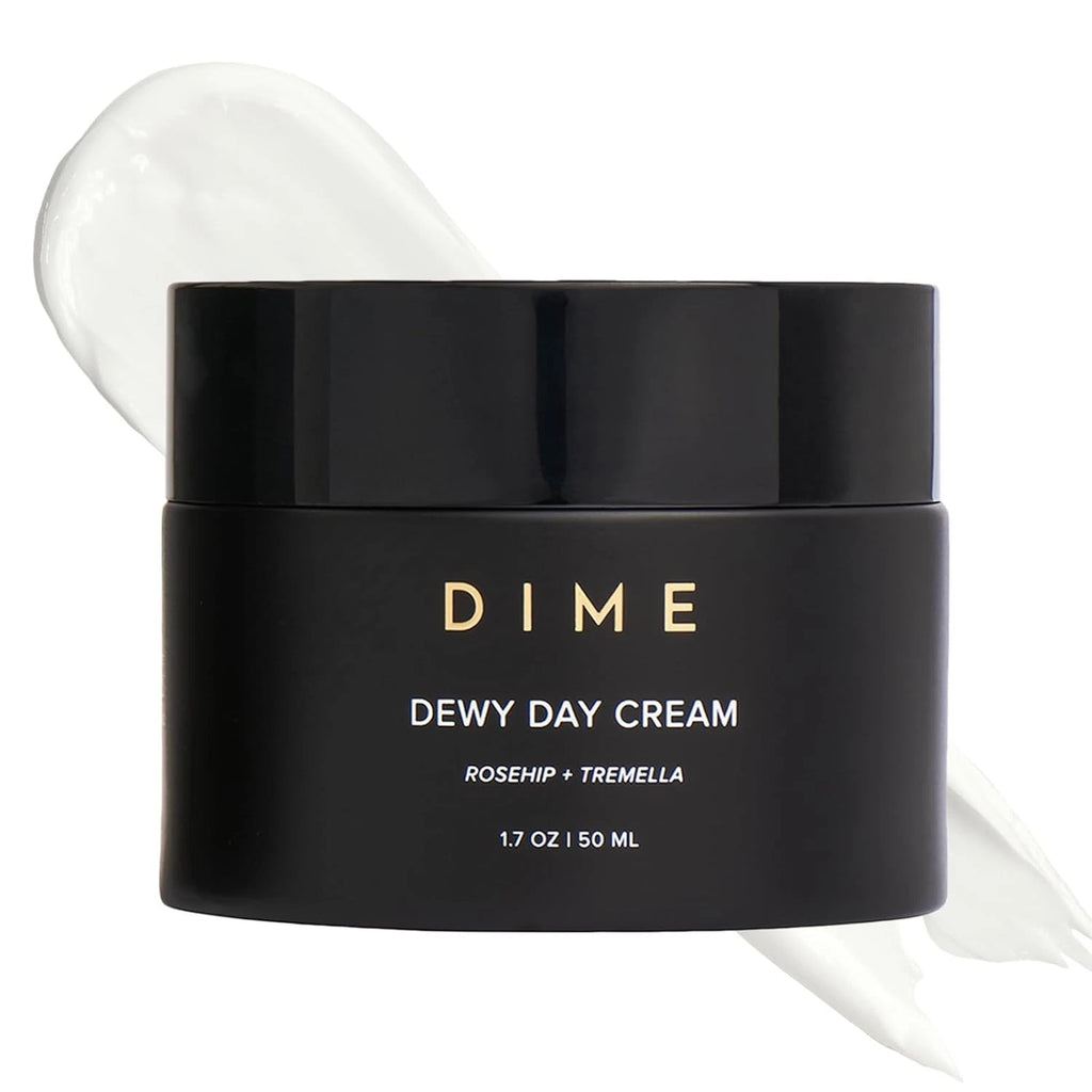 DIME Beauty Dewy Day Cream Morning Face Moisturizer with Rosehip Oil & Tremella