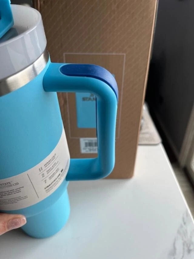 Stanley 40 oz H2.0 FlowState Quencher Tumbler – Blue Stainless Steel