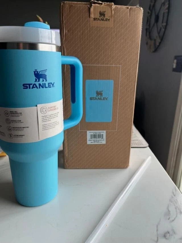 Stanley 40 oz H2.0 FlowState Quencher Tumbler – Blue Stainless Steel