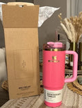 Stanley Pink Parade 30oz Quencher H2.0 FlowState Tumbler with Regular Straw – Limited Edition