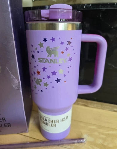 Stanley x Olivia Rodrigo Quencher H2.0 FlowState 40oz Tumbler Cup – Purple Star Edition