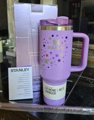 Stanley x Olivia Rodrigo Quencher H2.0 FlowState 40oz Tumbler Cup – Purple Star Edition