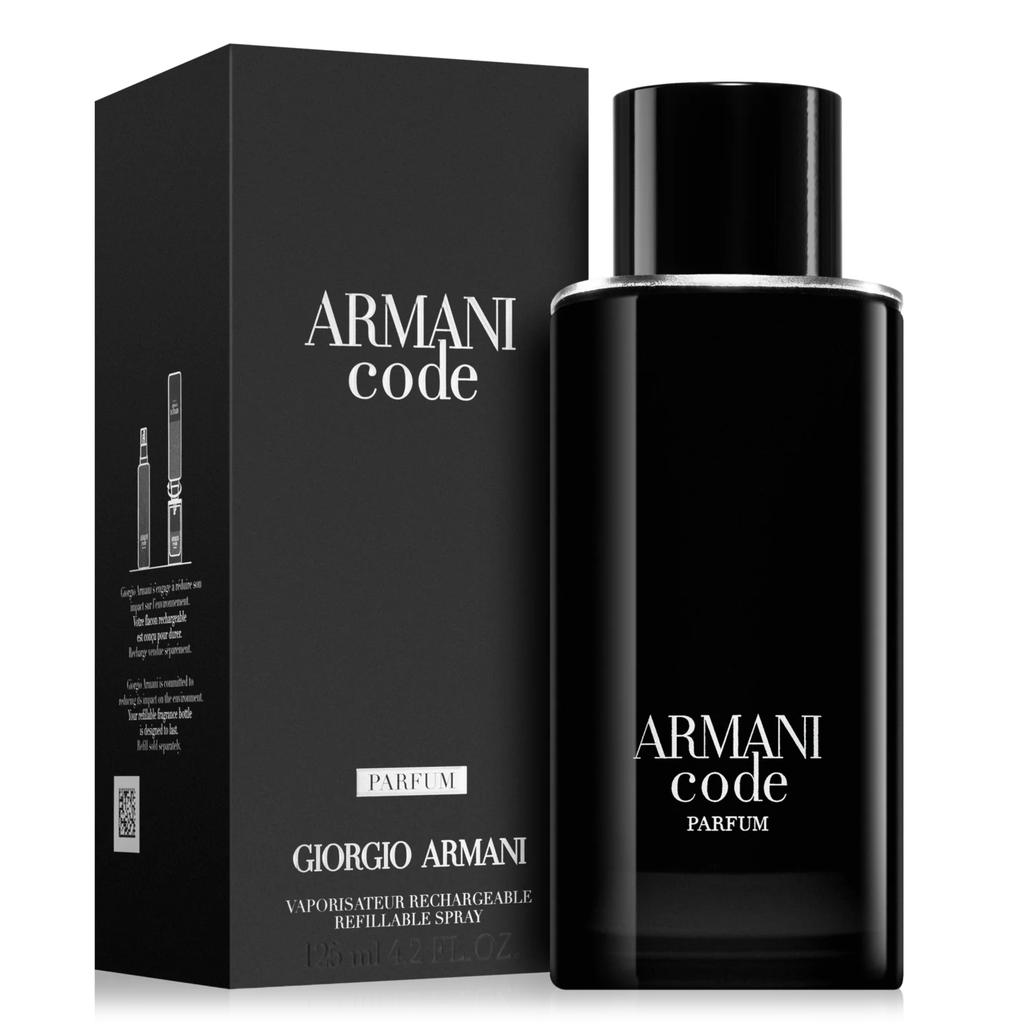 Giorgio Armani Code Parfum Refillable Spray for Men 4.2 oz / 125 mL
