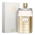 Gucci Guilty perfume bottle and packaging on a white background